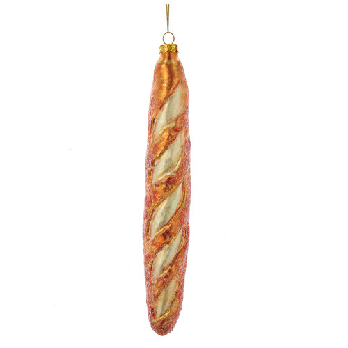 Noble Gems French Baguette Glass Christmas Ornament NB1231 New Italian Bread