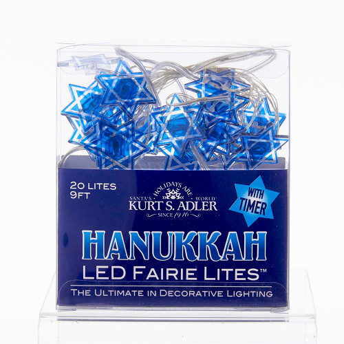 Battery Operated Star Of David LED Fairy Light Set C5526 New