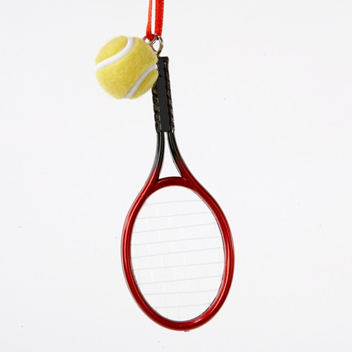 Tennis Racket and Ball Sports Christmas Ornament