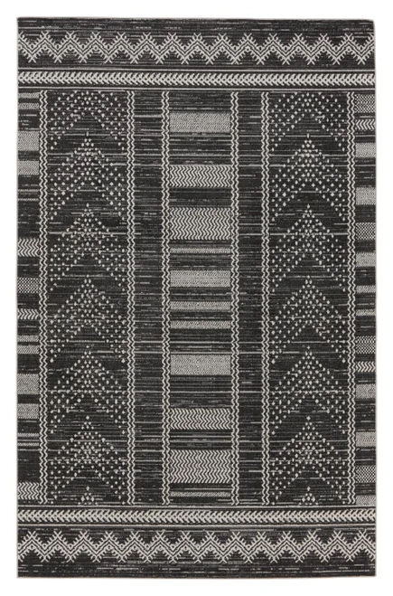 Vibe by Jaipur Living Black And Light Gray 5'3" x 8' Area Rug RUG154182