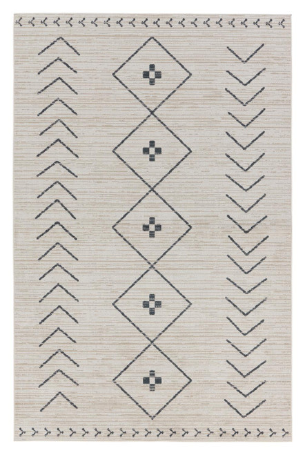 Vibe by Jaipur Living Cream And Dark Slate 7'10" x 10' Area Rug RUG154173