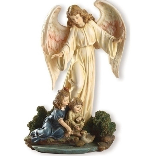 Joseph Studio 8.5 Inch Tall Guardian Angel With Child Figure Renaissance