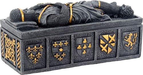 Templar Knight Medieval Jewelry Trinket Box Storage Container Decoration New