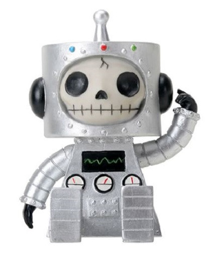 Furrybones Chip Skeleton Dressed in a Robot Costume Figurine Statuette New