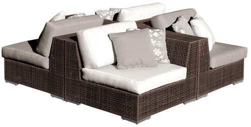 Hospitality Rattan Soho 4-Piece Modular Seating Set 903-1321-JBP-4PS