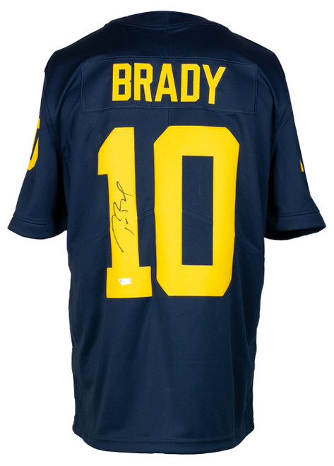 Tom Brady Signed Michigan Wolverines Nike Limited Football Jersey Fanatics LOA