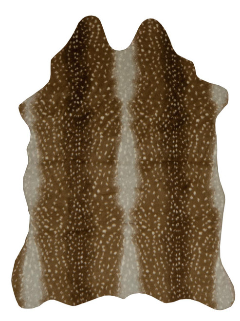 Linon Transitional Faux Cow Hide Area Rugs With Beige Finish RUGFCHMNANTELOPE