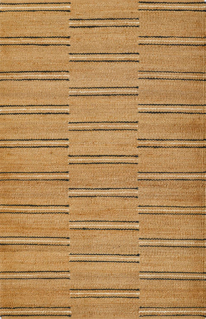 Erin Gates Crescent Striped 5' x 8' Area Rugs With Natural CRESCCRE-2NAT5080