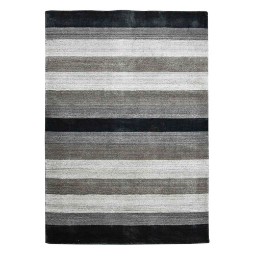 Amer Rugs Blend Whitby Charcoal Hand-Woven Wool Blend 9'x12' Area Rug BLN150912