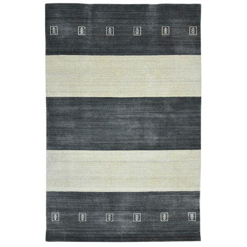 Amer Rugs Blend Yorkshire Charcoal Hand-Woven Wool 10'x14' Area Rug BLN51014
