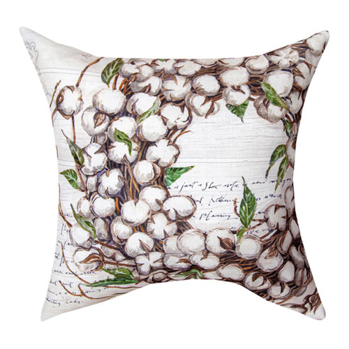 Farmhouse Cotton Blended Yarn Climaweave Pillow With Multi Finish SLFCF