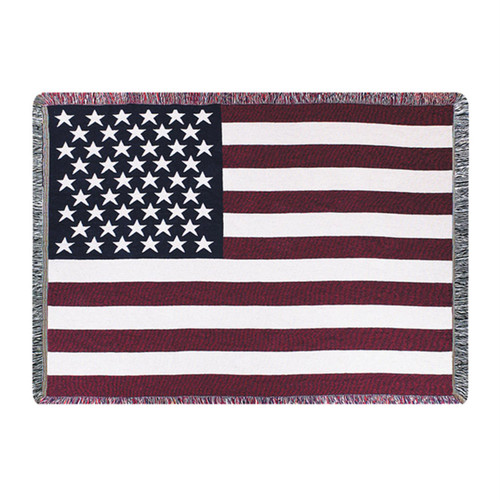 Americana Cotton Yarn Throw With Multi Finish AUSA53