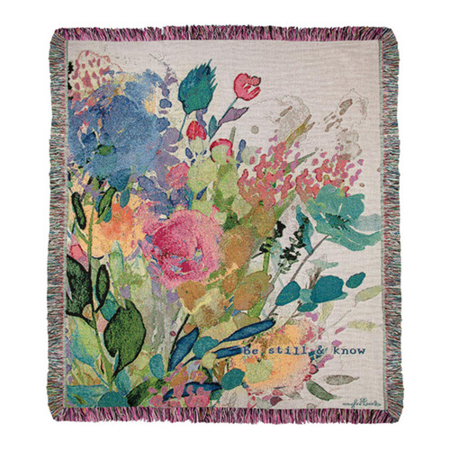Extravagant Love Cotton Yarn Tapestry Throw With Multi Finish ATEXT