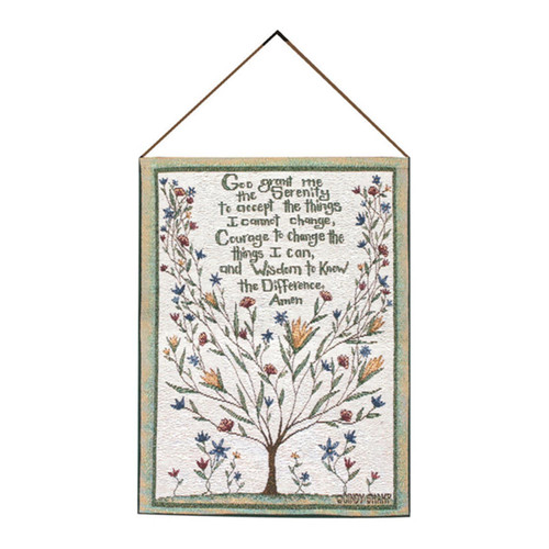Serenity Prayer Tapestry Cotton Wall Hanging With Multi Finish HWSERE