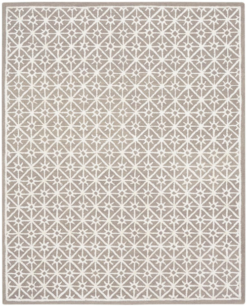 Nicole Curtis Contemporary 8'6" x 11'6" Area Rug With Grey Finish 099446879561