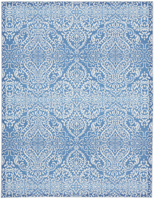 Waverly Contemporary 7'10" x 9'10" Area Rug With Blue Finish 099446892638