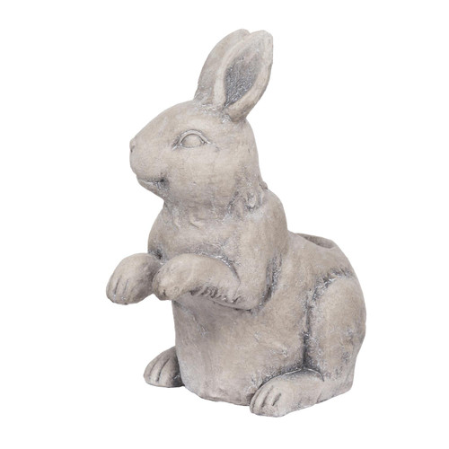 AB Home Classic Vintage Manon Rabbit Planter With Cement Finish D76706