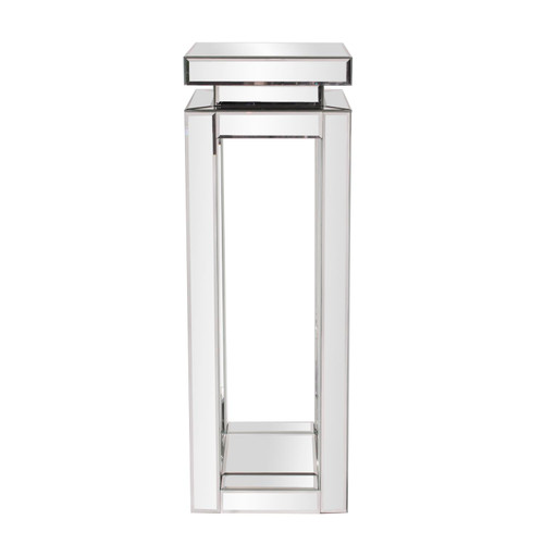 Howard Elliott Mirrored Pedestal Table - Tall 11186