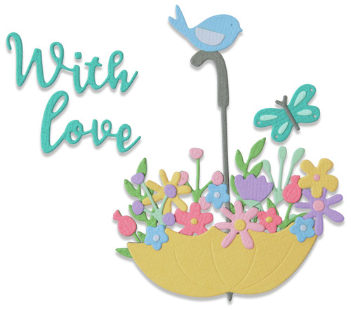 Sizzix Thinlits Dies By Olivia Rose 11/Pkg-Flowers in Umbrella
