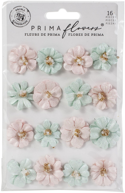 Prima Marketing Mulberry Paper Flowers-Lovely Heart/Magic Love