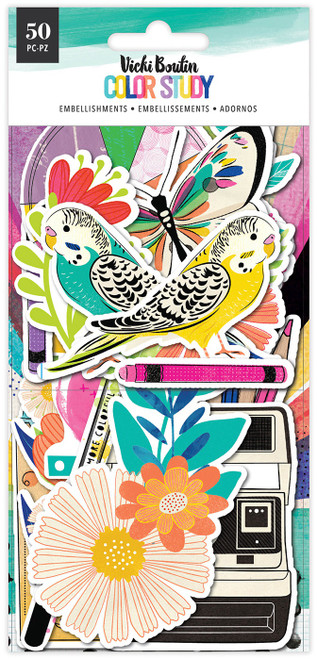 Vicki Boutin Color Study Ephemera Cardstock Die-Cuts-Icons
