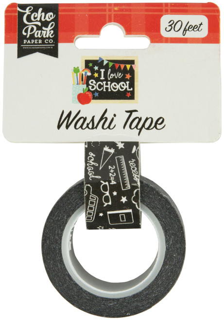 Echo Park Pool Party Washi Tape 30'-School Icons
