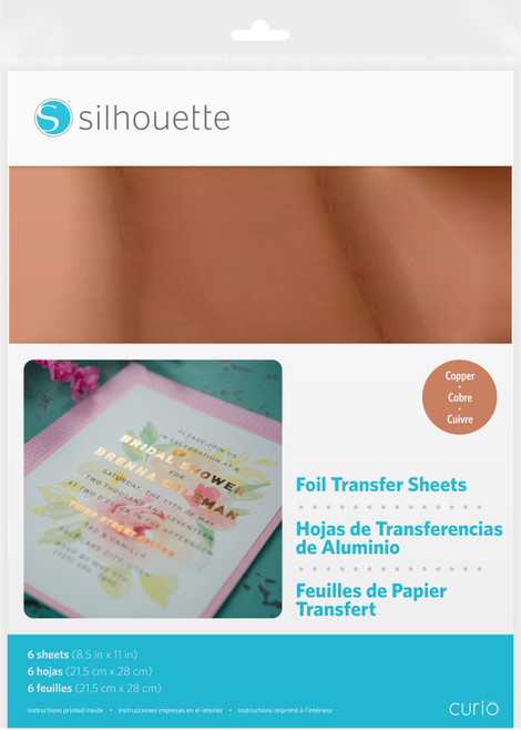 Silhouette 8.5"X11" Foil Transfer Sheets 6/Pkg-Copper