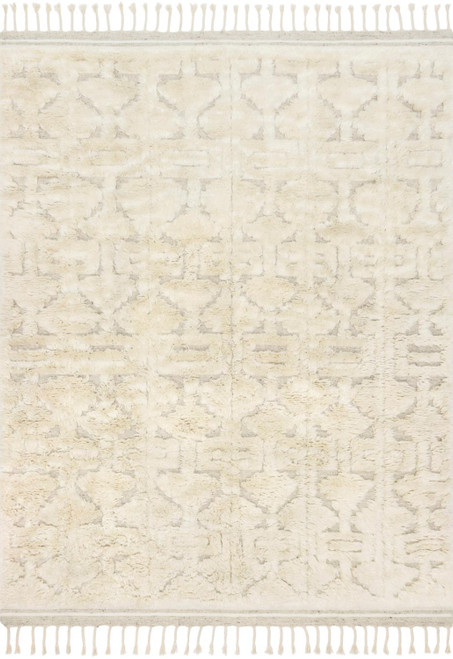Loloi Contemporary Oatmeal And Ivory 4'-0" x 6'-0" Area Rugs HYGGYG-03OTIV4060