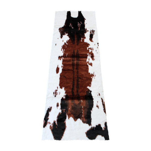 Flash Furniture Black Faux Cowhide Print 3' x 9' Area Rug YTG-RGC31523-39-BN-GG