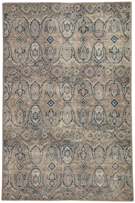 Jaipur Living Williamsburg Medallion Gray And Navy 5'x8' Area Rug RUG136022