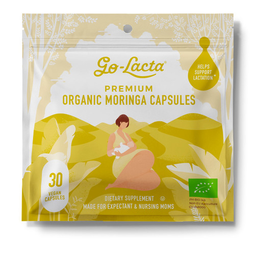 Go-Lacta® Premium Organic Moringa - 30 Capsules