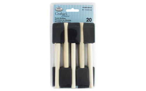 Royal Foam Brush 1" 20pc