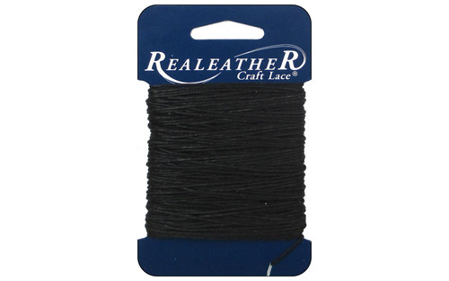 Silver Creek Waxed Thread 25yd Card Black