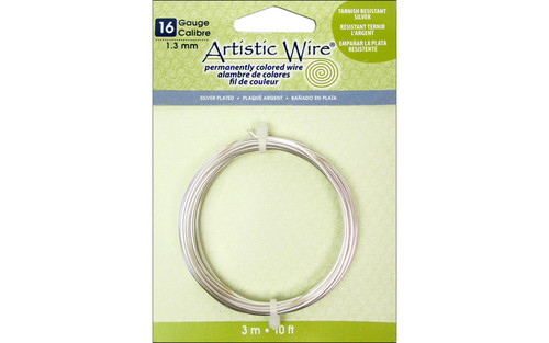 Artistic Wire 16Ga Tarnish Resistant Silver 10ft