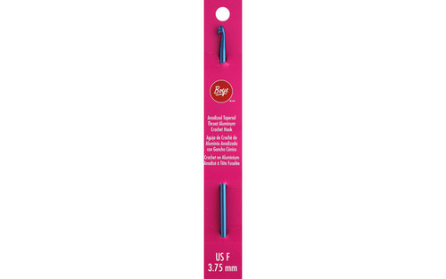 Boye Crochet Hook 6" Aluminum Size F