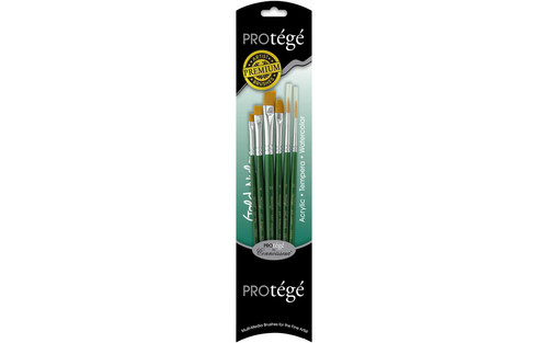 Connoisseur Fine Art Products 6 Piece Set - #0 Flat, #4 Bright, #3 Liner, #4