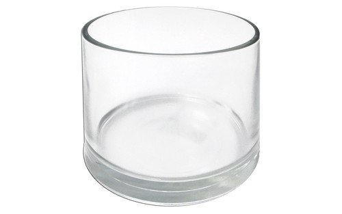 Crisa By Libbey Glass Capstan Vase Cylinder 4.5"