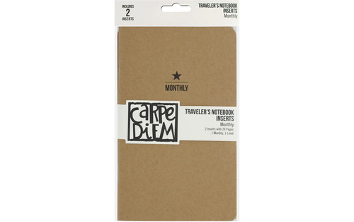 Simple Stories Carpe Diem Travel Notebk Insrt Mtly