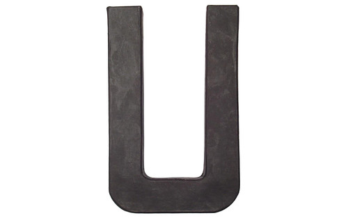 PA Paper Mache 8" Letter U Black