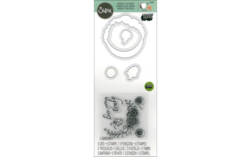 Sizzix LSerata Framelits Die/Stamp Love You Truly