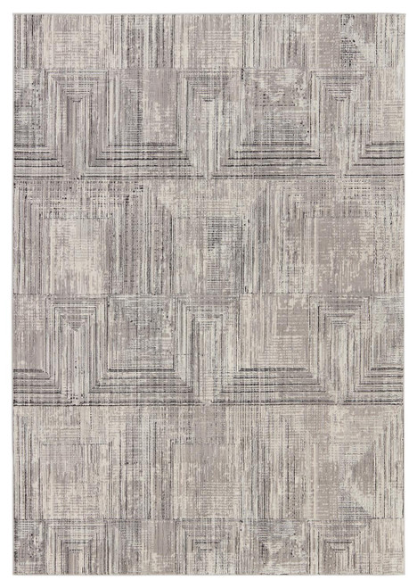 Jaipur Living Graphite Geometric 5'3" x 8' Area Rug In Gray Color RUG155194