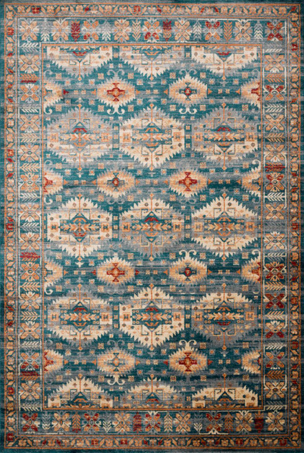 Loloi II Isadora 8'-11" X 12' Area Rugs In Lagoon And Multi ISADISA-06LJML8BC0