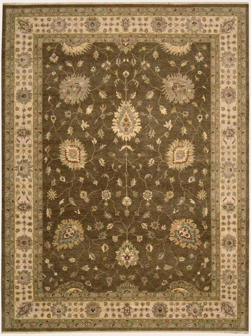 Nourison 8'6" x 11'6" Legend Chocolate Rectangle Area Rug