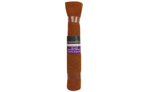 Dimensions 100% Wool Felt 12x12 Saddle Brown