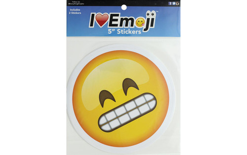 Everything Emoji Sticker Set 5" Grimace/Smirk