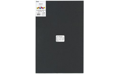 EBL Foam Sheet 12x18" 3mm Black 15pc