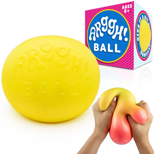 Giant Color Changing Yellow to Orange Sensory Stress Ball