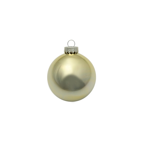 8ct Gold Shiny Finish Christmas Ball Ornaments 3.25" (80mm)