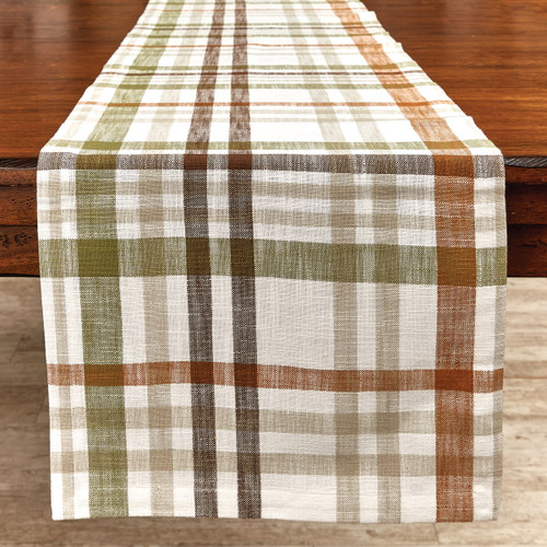 Split P Autumn Plaid Table Runner 15X72