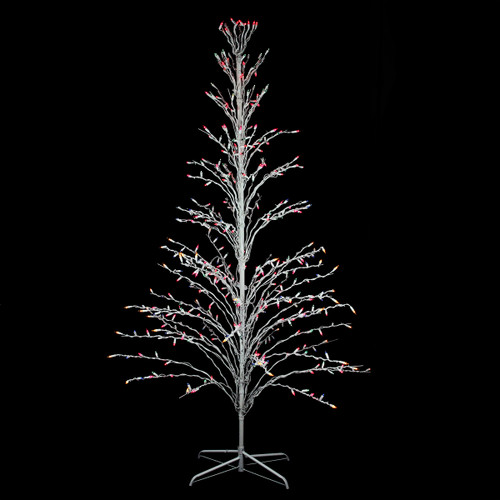 Pre-Lit Cascade Twig Tree Outdoor Christmas Decoration - 9' - Multicolor Lights